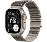 Apple Watch Ultra 3 GPS + Cellular 49mm Natural Titanium Case with Natural Titanium Milanese Loop - Small