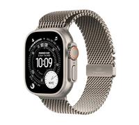 Apple Watch Ultra 3 GPS + Cellular 49mm Natural Titanium Case with Natural Titanium Milanese Loop - Medium