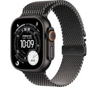 Apple Watch Ultra 3 [GPS + Cellular 49mm] Running and Multisport Smartwatch with Black Titanium Case and Black Milanese Strap, Satellite Communications, Health and Activity Tracking