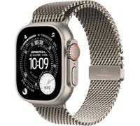 Apple Watch Ultra 3 [GPS + Cellular 49mm] Smartwatch Running Multisport with Natural Titanium Case and Natural Milanese Strap Satellite Communications Health Activity Tracker