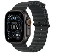 Apple Watch Ultra 3 GPS + Cellular 49mm Premium Running and Multisport Smartwatch with Rugged Black Titanium Case with Black Ocean Band. Advanced Health and Fitness Tracking