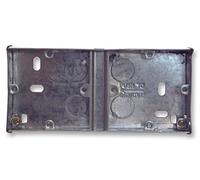 Appleby Dual Flush Steel Back Box, 154x68x25mm (WxHxD)