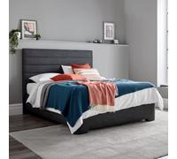 Appleby - King Size - Ottoman Storage Bed - Dark Grey - Fabric - 5ft - Happy Beds