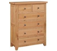 Appleby Oak Chest of Drawer, 2 + 4 Drawers