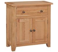 Appleby Oak Compact Sideboard, 80cm with 2 Doors and 1 Drawer