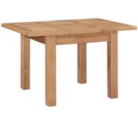 Appleby Oak Dining Table, 90cm-130cm Seats 2 to 4 Diners Rectangular Extending Top