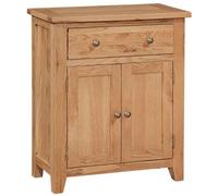 Appleby Petite Oak Compact Sideboard, 70cm with 2 Doors and 1 Drawer