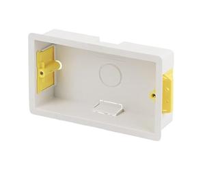 Appleby Plastic Double Dry Lining Plasterboard Wall Box 35mm (Color May Vary)