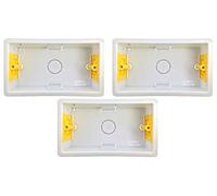 Appleby SB629 Dry Lining Boxes - 2 Gang 32mm (Pack of 3)