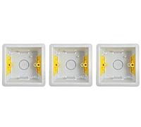 Appleby SB632 Deep Dry Lining"Fast Fix" Boxes Single 1 Gang 47mm Deep (Pack of 3)
