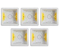 Appleby Single Gang Electrical Housing Box 32mm Deep Metal White
