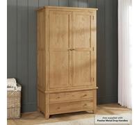 Appleby Wardrobe - 2 Door - 2 Drawer - Petite Oak