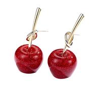 Appled Blossoms Delicate Alloy Floral Design Earrings Comfortable Earrings Ideal Gifts for Friends and Family Cute Magic Earrings for Girls, one size, as described