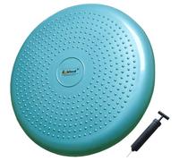 AppleRound Inflated Wobble Cushion with Hand Pump, Air Stability Board (Extra Thick), Core Balance Disc for Adults, Sensory Wiggle Seat for Kids, Flexible Seating for All Age, 13.5in / 34cm Diameter