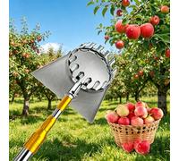 Apples Picker Tools With Basket,Long Reach Fruit Picker,Easy To Assemble,Lightweight,Rust-Resistant,For Peaches Pears Cherry Orange Lemons Mangoes Avocados