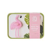 Apples to Pears - Gift in A Tin Crafting Kit - Sew-Me-up Flopsy The Flamingo | DIY Toy Sewing Kit for Kids, Boys & Girls (6+) | Educational, Creative Gifting. (W: 14.5cm H: 6cm D: 10.5cm).