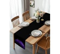 Apples Water Drop Still Life Table Runner 108 Inches Long, Black Washable Table Runners Heat-Insulation Kitchen Dining Table Decorations for Home Party Decor 13x108in