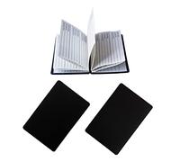 AppleTofu Magnetic Password Keeper - Credit Card Size Pocket Password Journal - Magnetic Wallet Book, Portable Website Name,Username,ID,Password Organizer - Set of 2,Black,3 58inchL x 2 58inch 18inch