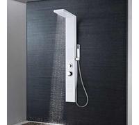 appleton 4 modes shower panel system with shower kit 1300mm height - white