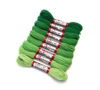 Appletons Crewel Wool Range Leaf Green 421-429 so 9 skeins