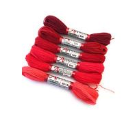Appletons Crewel Wool Scarlet Range 501a-505 so 6 x 27m skeins