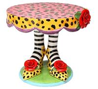 Appletree 10-Inch Sugar High Social by Babs Ceramic Cake Stand