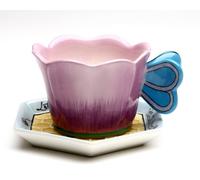 Appletree 2-1/2-Inch Ceramic Bee Cup and Saucer