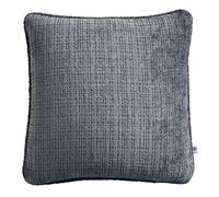 Appletree Alba Charcoal Chenille Cushion - 43 x 43cm - 100% Recycled Polyester - Soft Textured Fabric with Piped Edge - Cushion Cover & Filling Included - Dark Grey for Sofa or Living Room