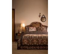 Appletree 'Audrey' 100% Cotton Floral Print Duvet Cover Set in Brown | Size: Super King Appletree Brown Super King