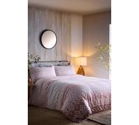 Appletree 'Bergen' 100% Brushed Cotton Duvet Cover Set in Terracotta | Size: Double Appletree Terracotta Double