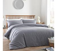 'Waterford' 100% Cotton Tufted Duvet Cover Set Appletree Blue Double