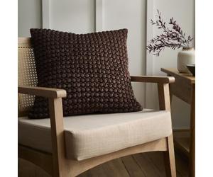 Appletree Bobble Chocolate Cushion Cover, 55 x 55cm, Recycled Polyester, Maximalist