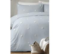 Appletree Boutique Duck Egg Dot Garden 100% Cotton Duvet Cover Set Duck Egg
