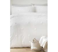 Appletree Boutique White Dot Garden 100% Cotton Duvet Cover Set White