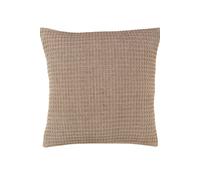 Appletree - Linen Waffle Cushion (43 x 43cm) - 100% Cotton - Filling Included - Woven Cushion in Natural - Linen Natural Textured Cushion - Cushion with Cover Included/Cushion Insert - For Home Decor