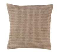 Appletree - Linen Waffle Cushion (43 x 43cm) - 100% Cotton - Filling Included - Woven Cushion in Natural - Linen Natural Textured Cushion - Cushion with Cover Included/Cushion Insert - For Home Decor