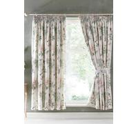 Appletree Campion Pair of Lined Pencil Pleat Curtains Green