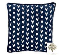 Appletree - Dari - 100% Cotton Filled Cushion - 43x43cm (17x17) in Navy