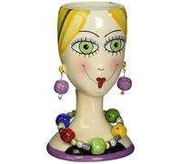 Appletree Design Sugar High Social Vase Lady, 6-1/4-Inch Tall, Decorative and Functional Vase