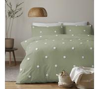Appletree Dot Garden 100% Cotton Embellished Duvet Cover Set