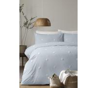 Appletree 'Dot Garden' 100% Cotton Embellished Duvet Cover Set in Duck Egg Blue | Size: Single Appletree Duck Egg Blue Single