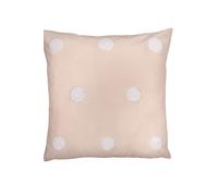 Appletree 'Dot Garden' 100% Cotton Embellished Filled Cushion in Pink | Size: 43 cm x 43 cm Appletree Pink 43 cm x 43 cm