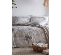 Appletree - Linen Landscape Duvet Cover - Double Bedding Size (200 x 200cm) - Soft 100% Cotton - 2 Pillowcases - Watercolour Art Bedding in Natural - Linen Duvet Cover - Abstract Print Duvet
