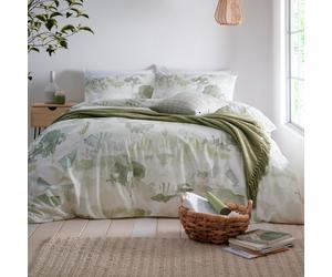 Appletree Edale Cotton Printed Green Bedding Set - King size