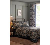 Appletree 'Evelina' Geometric Floral Duvet Cover Set in Navy | Size: King Appletree Navy King