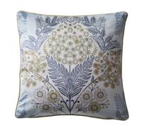 Appletree Evelina Navy Blue Floral Cushion - Reversible - 43 x 43cm - Brushed Cotton with Piped Edge - Cushion Cover & Filling Included - Matching Curtains & Bedding Available