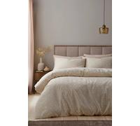 Appletree 'Geo Jacquard' Woven Jacquard Duvet Cover Set in Natural | Size: King Appletree Natural King