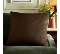 Appletree Harlan Velvet Brown Filled Cushion