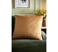 Appletree - Gold Velvet Cushion (55 x 55cm) - Soft Touch Velvet Cushion - Filling Included - Gold Yellow Cushion - Ochre Cushion Insert with Cover Included - Velvet Large Cushion in Gold