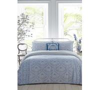 Appletree Heritage Alexia 200 Thread Count Cotton Duvet Cover Set Blue